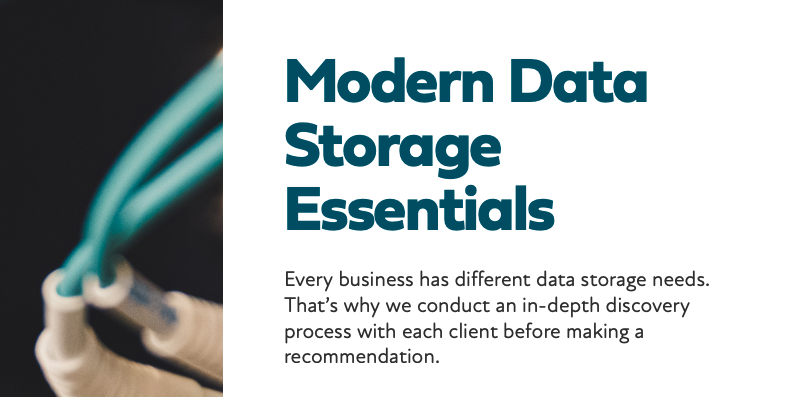 Modern data storage essentials